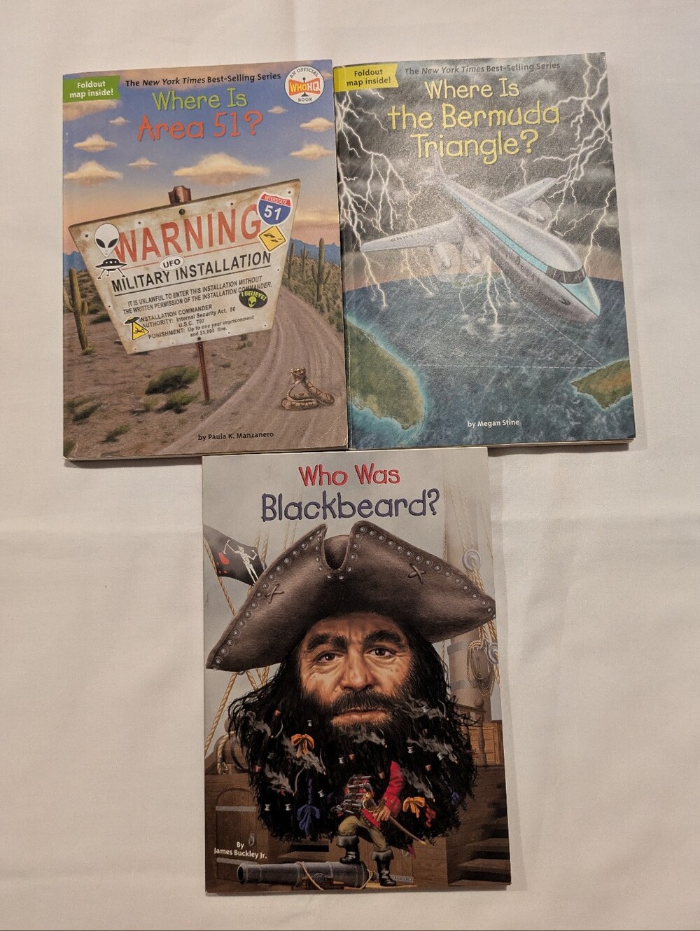 Where Is Area 51, Where Is The Bermuda Triangle, Who Was Blackbeard Books